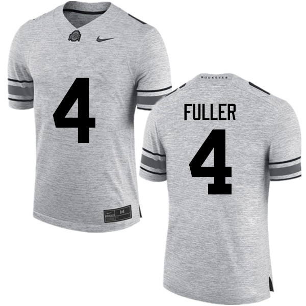 Ohio State Buckeyes #4 Jordan Fuller Men Football Jersey Gray